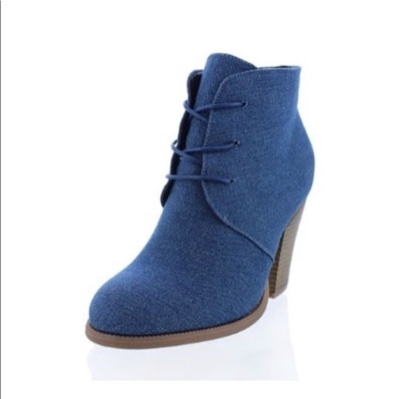 Denim lace up bootie - Picture 3 of 3